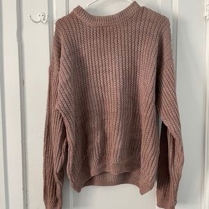 brown oversized sweater